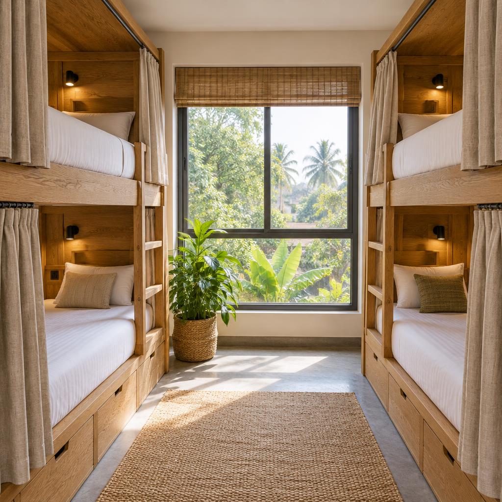 4-Bed Bunk Room interior concept